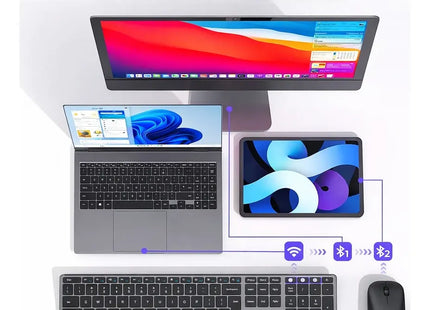 Combo Teclado y Mouse Inalámbricos Bluetooth Recargables
